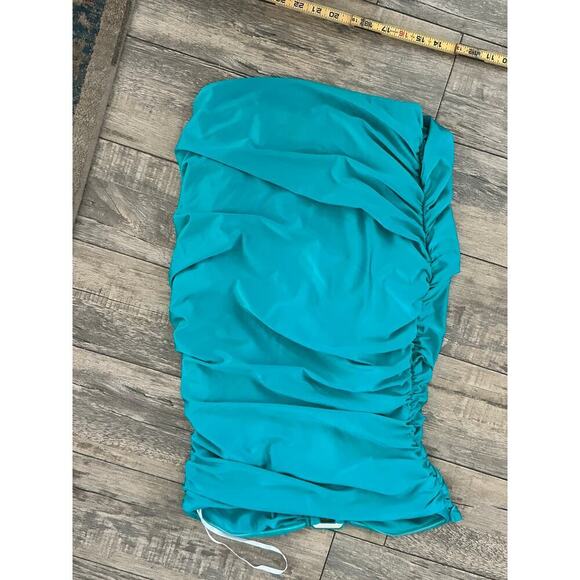 Superdown Green Front Cut-out Hollie Strapless Mini Dress Size XL - Picture 10 of 11